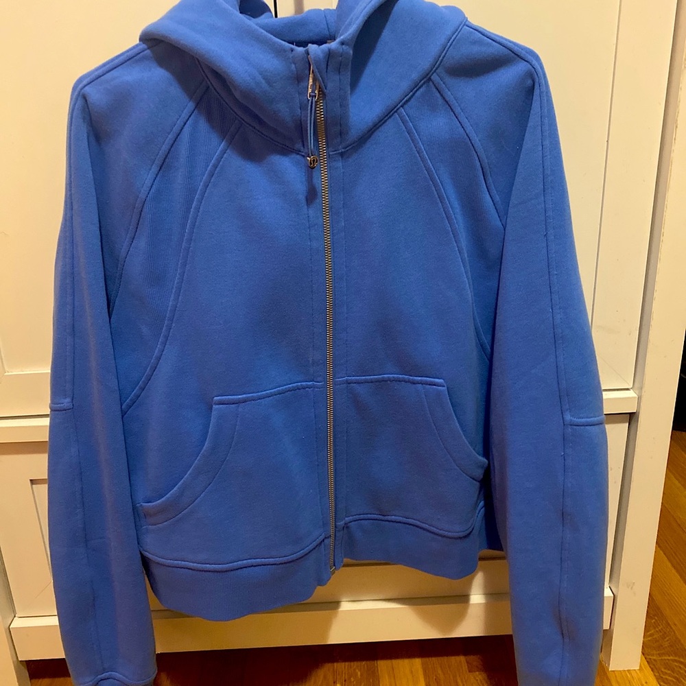Brand new lululemon cropped scuba in blue Nile